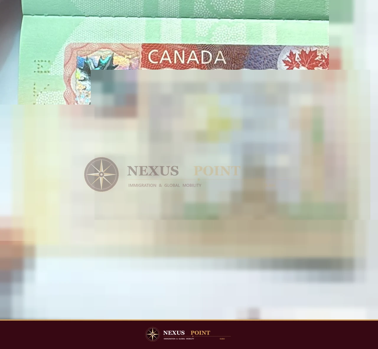 Privacy-safe preview of Canadian visa approval document